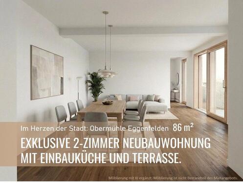 Foto - Exklusive 2-Zimmer Neubauwohnung mit Einbauküche und Terrasse 86m