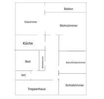 Helle 3-Zimmer-Wohnung mit Balkon in zentraler Lage von Schlangen