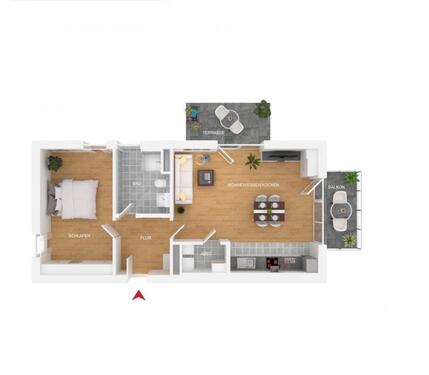 Foto - Mietswohnung zum 15. Mai - 1.045,00&nbsp;EUR Kaltmiete, ca.&nbsp; 71,00&nbsp;m&sup2;