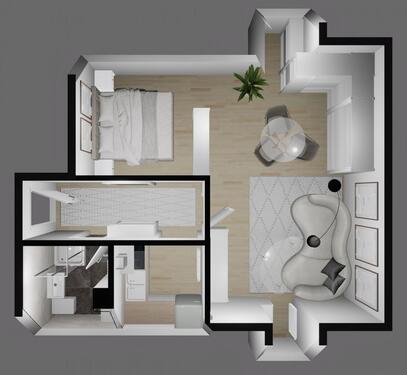 Foto - 1 Zimmer Etagenwohnung in Dessau-Roßlau