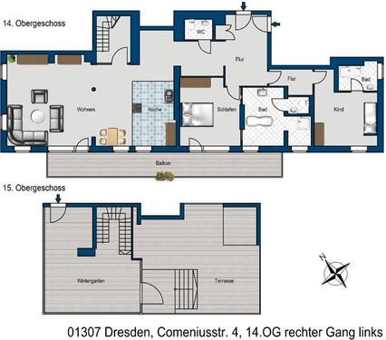 Foto - 4 Zimmer Etagenwohnung zur Miete in Dresden