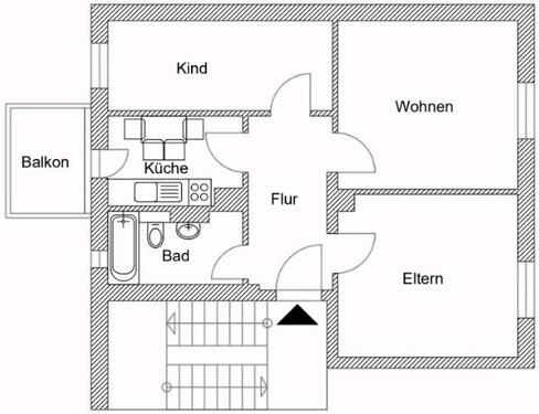 Foto - ANFRAGESTOP! - 709,00&nbsp;EUR Kaltmiete, ca.&nbsp; 60,00&nbsp;m&sup2;