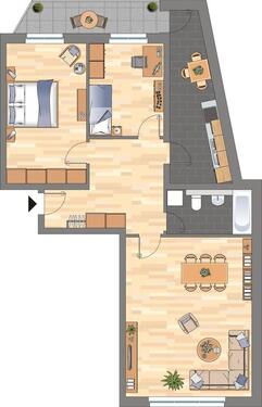 Foto - 3 Zimmer Erdgeschoßwohnung in Bergheim