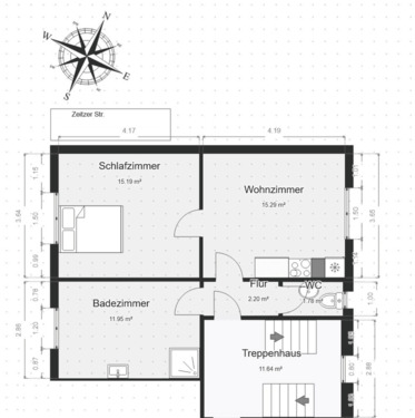 Foto - 2 Zimmer Etagenwohnung in Weißenfels