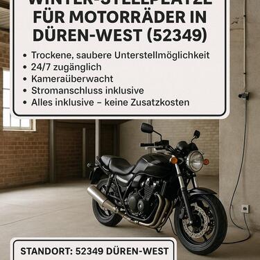 Foto - Winter-Stellplätze für Motorräder in Düren-West (52349)