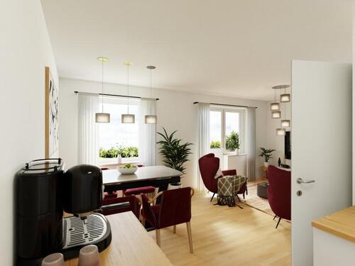 Foto - Balkon Offene Küche - 254,00 EUR Kaltmiete,