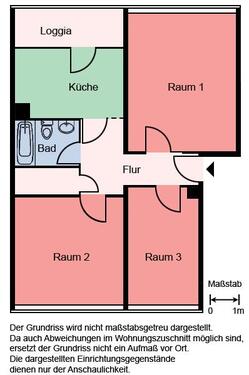 Foto - 3 Zimmer Etagenwohnung zur Miete in Dortmund