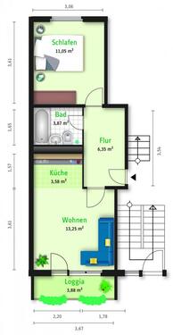 Foto - 2 Zimmer Erdgeschoßwohnung in Halle (Saale)