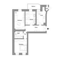 Zum Verkauf vermietete 3 Zimmer Wohnung 72m2 im Altbau - Leipzig Mitte