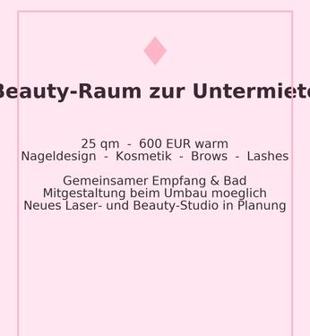 Foto - Arbeitsplatz Raum zur Untermiete - Beauty, Kosmetik, Nägel
