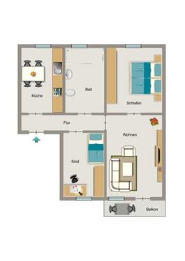 Foto - 3.5 Zimmer Etagenwohnung zur Miete in Bochum
