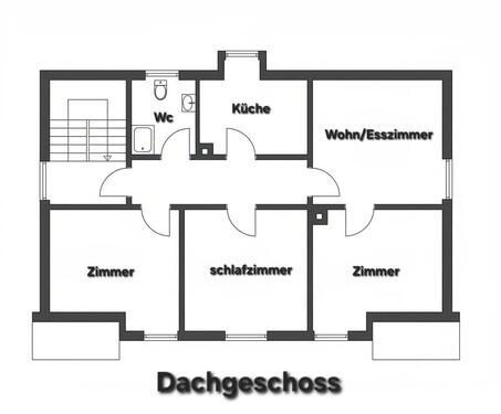 Foto - Dachgeschoss Wohnung zu vermieten