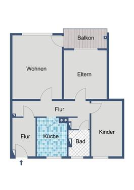 Foto - Etagenwohnung in Marburg zur Miete