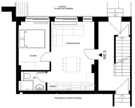Foto - Schöne 2-Zimmer-Erdgeschosswohnung (Whg.2) Duisburg-Beeck