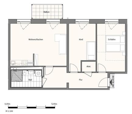 Foto - Erstbezug Neubau Großzügige 3-Zimmer-Wohnung mit Balkon und EBK