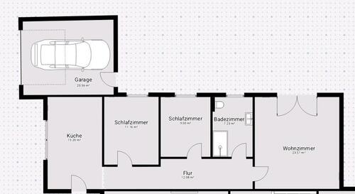Foto - 3-Zimmer-Wohnung mit kl. Garten & Garage ab JuniJuli 2026
