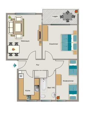 Foto - 3 Zimmer Etagenwohnung zur Miete in Kamp-Lintfort
