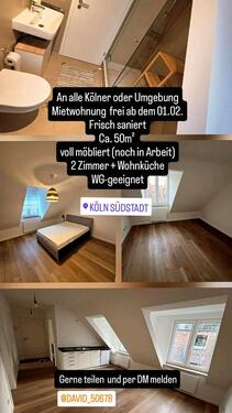 Foto - Wohnung zu vermieten - 1.600,00&nbsp;EUR Kaltmiete, ca.&nbsp; 50,00&nbsp;m&sup2;