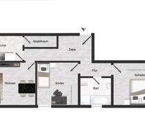 Schöne 3-Zimmer-Wohnung - 950,00&nbsp;EUR Kaltmiete, ca.&nbsp; 83,00&nbsp;m&sup2; in Lich (PLZ: 35423)