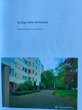 Foto - 2-Zimmerwohnung in Lichterfelde Steglitz Berlin