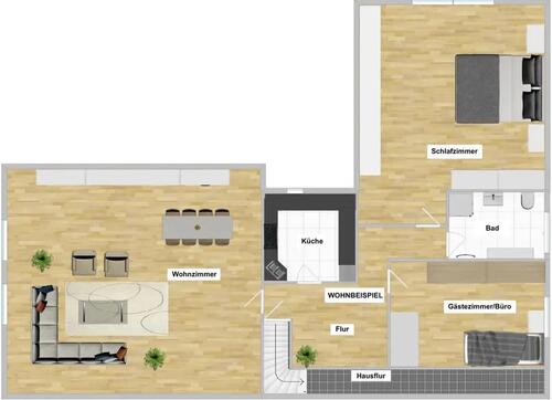 Foto - 3 ZKB DG-Wohnung in Halle-Hörste, sofort bezugsfertig