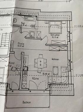Foto - Sonnige 3 Zimmer- Wohnung, Kü, Bad, großer Südbalkon