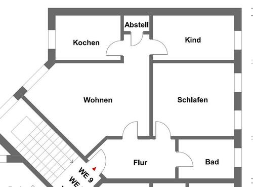 Foto - Dachgeschoßwohnung in Gera zur Miete