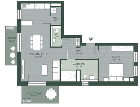 Foto - 2 Zimmer Etagenwohnung in Hamburg