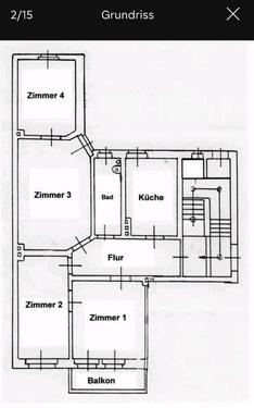 Foto - 4 Zimmer Etagenwohnung zur Miete in Naumburg (Saale)