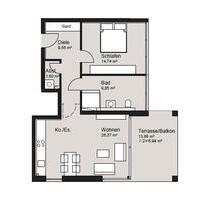 2 Zimmer Wohnung in Tettnang zu vermieten