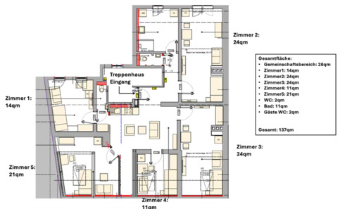 Foto - 5 Zimmer Dachgeschoßwohnung zur Miete in Bayreuth