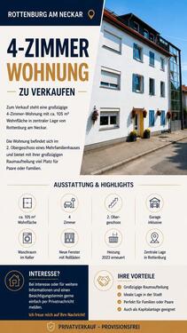 Foto - 4 Zimmer Etagenwohnung zum Kaufen in Rottenburg am Neckar