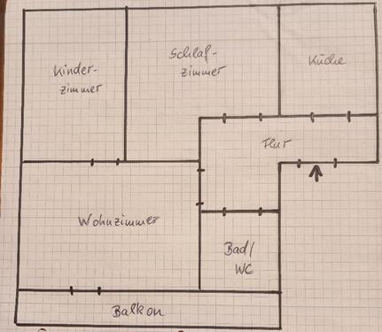 Foto - 3 - Raum - Wohnung in Lommatzsch zu vermieten