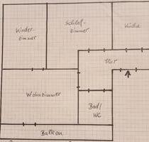 3 - Raum - Wohnung in Lommatzsch zu vermieten