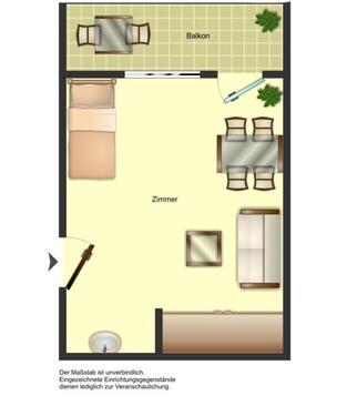 Foto - Zimmer im Männerwohnheim zu vermieten