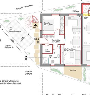 Foto - 2 Zimmer Wohnung KFW 55 Neubau mit Terasse und Minigarten Fußbode