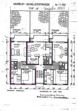 Foto - Neu sanierte 2-Zimmer-Wohnung mit großer Terrasse in Hameln