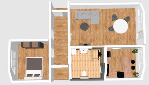 Foto - Dachgeschoßwohnung in Mühlhausen zur Miete