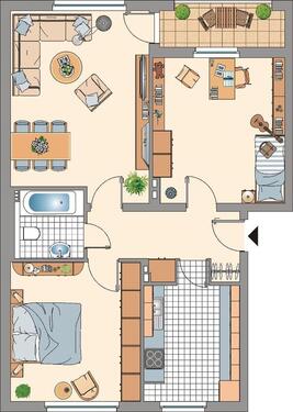Foto - 3 Zimmer Etagenwohnung zur Miete in Mönchengladbach