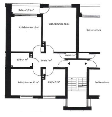 Foto - 3-Zimmer-Wohnung in Wörrstadt - 1.150,00 EUR Kaltmiete,