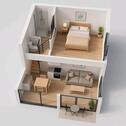Foto - Moderne Maisonette-Wohnung, voll möbliert, ab sofort!