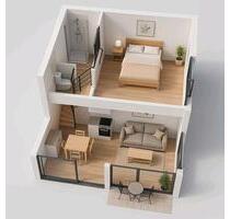 Moderne Maisonette-Wohnung, voll möbliert, ab sofort! - Bonn Friesdorf