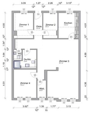 Foto - 4 Zimmer Etagenwohnung zur Miete in Butzbach