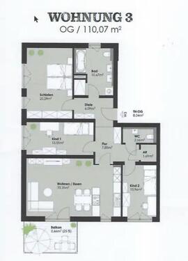 Foto - Exklusive Neubauwohnung - 4 Zimmer, 110qm