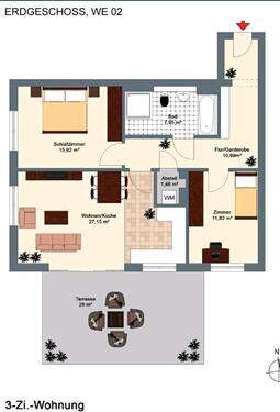Foto - Erdgeschoßwohnung in Siek zum Kaufen
