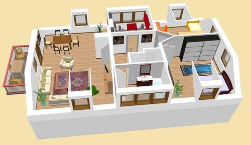 Foto - 3 Zimmer Dachgeschoßwohnung zur Miete in Muldestausee
