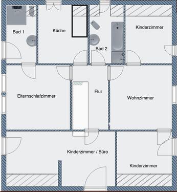 Foto - 4-6 Zimmer Wohnung - 880,00 EUR Kaltmiete,