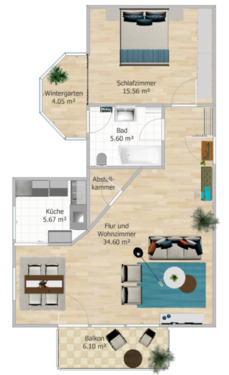 Foto - 2-Zimmer-Wohnung mit Balkon in Toplage Ilmenau Südviertel 67qm