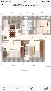 Foto - Offenbach am Main, 3 Zimmer Wohnung mit Balkon, Mainblick