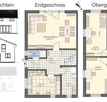 Energiespar Doppelhaushälfte (PV+WP) mit Garten, Erstbezug - Storkow (Mark)